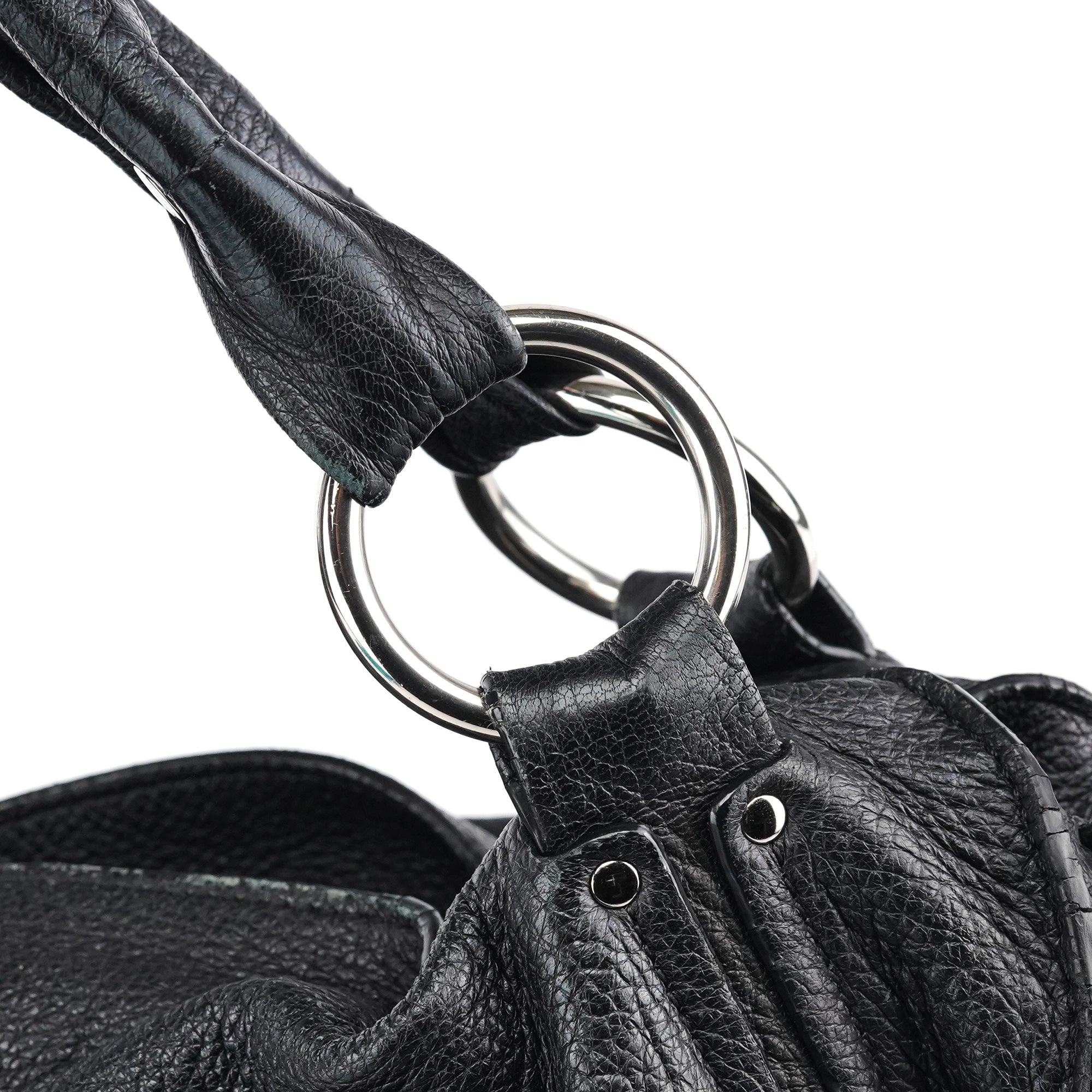 Black Leather Bittersweet Shoulder Bag
