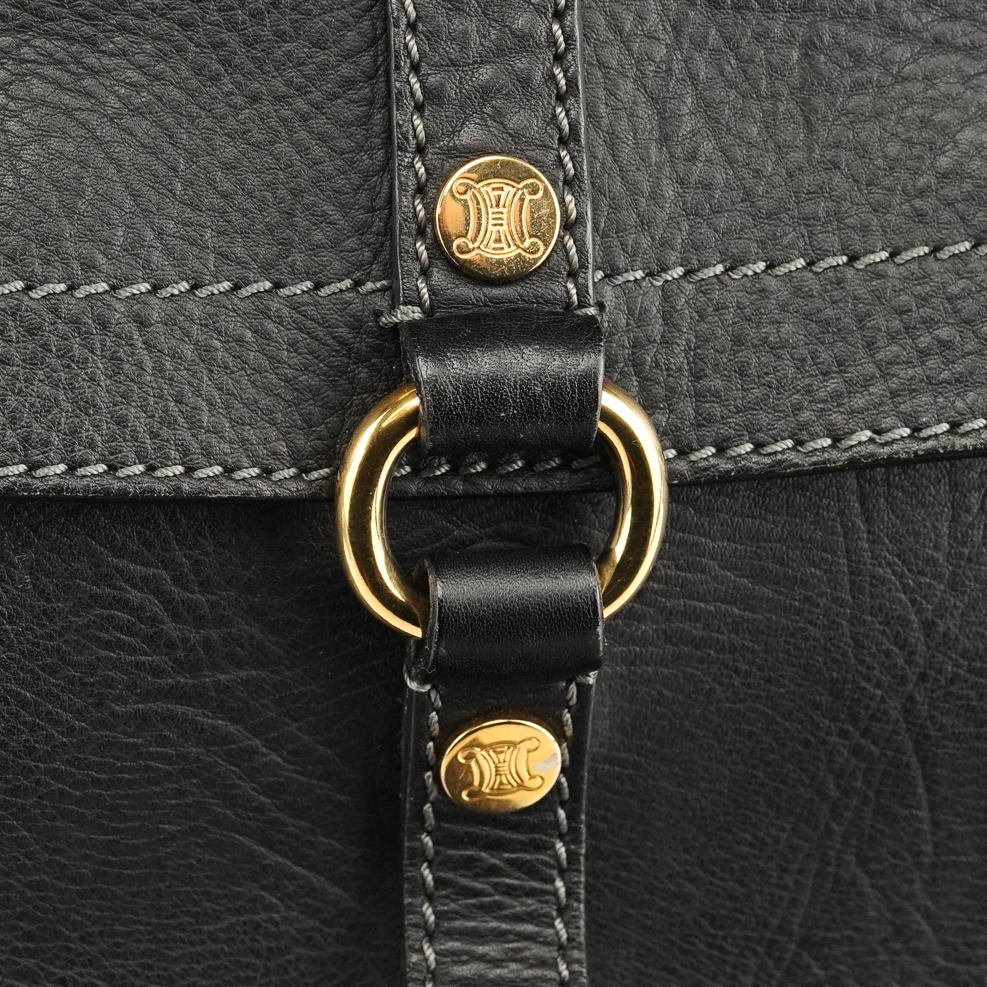 Black Leather Boogie Tote Bag