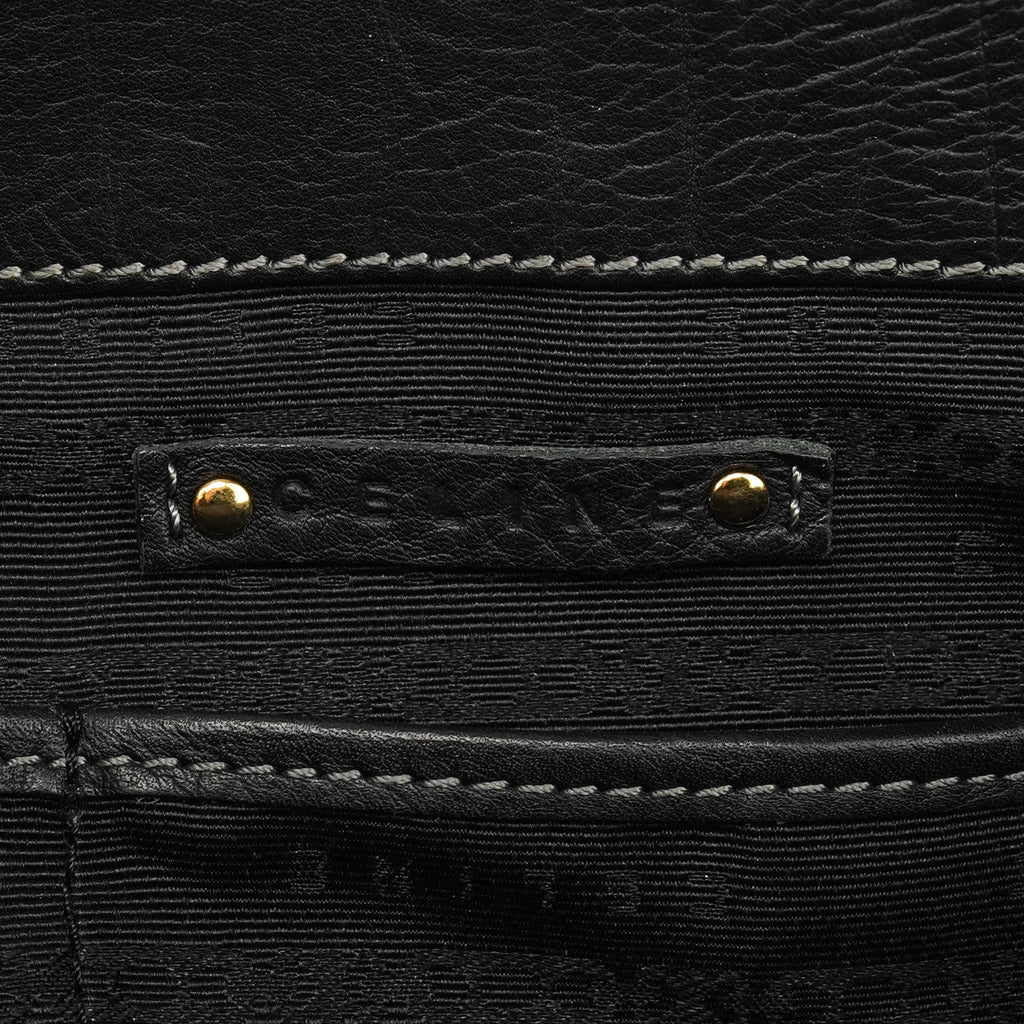 Black Leather Boogie Tote Bag