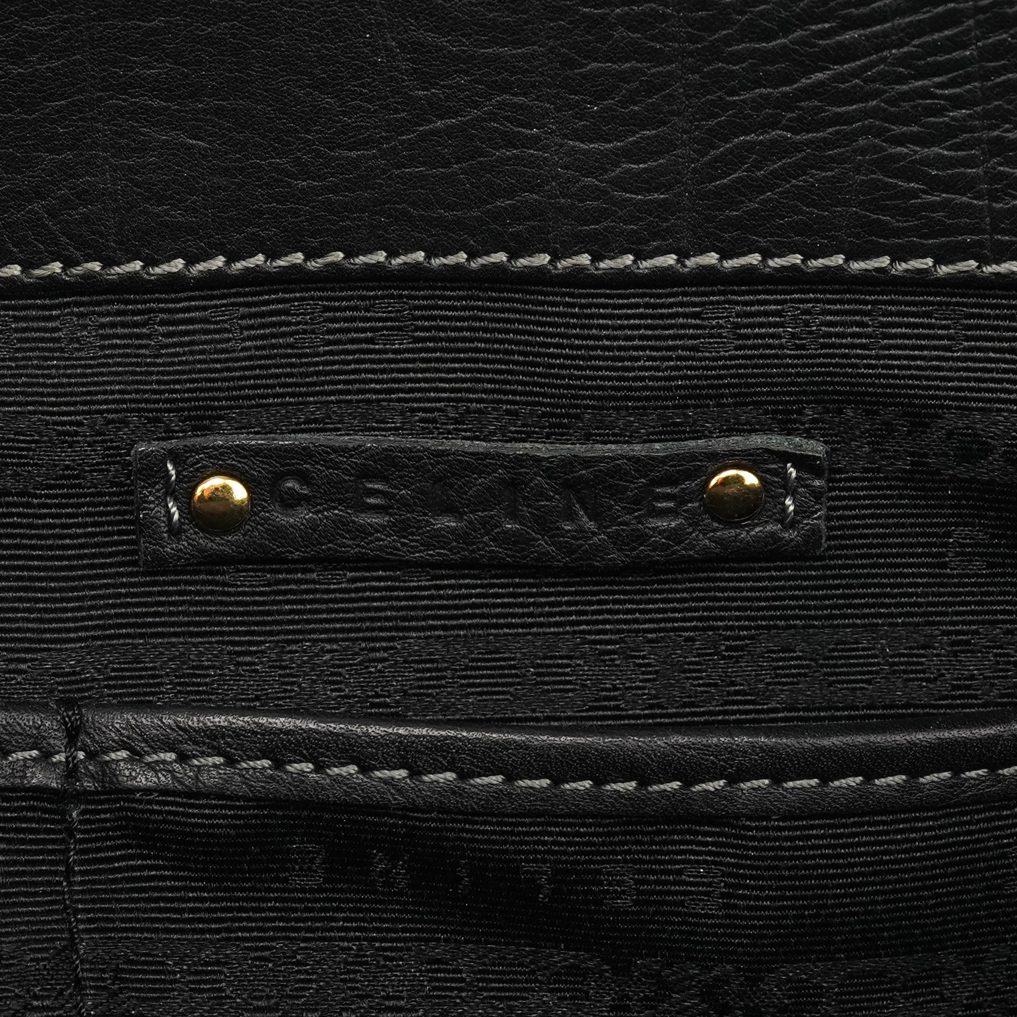 Black Leather Boogie Tote Bag