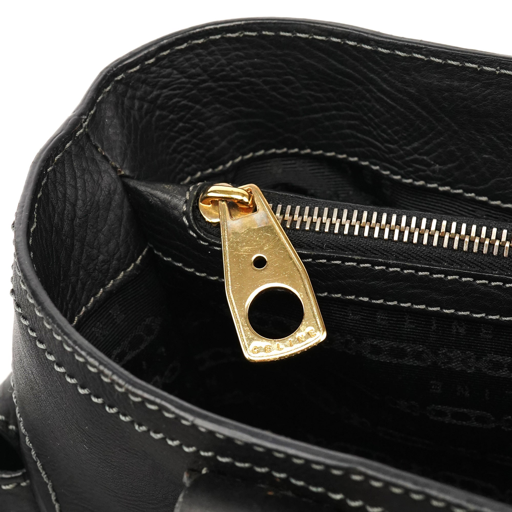 Black Leather Boogie Tote Bag