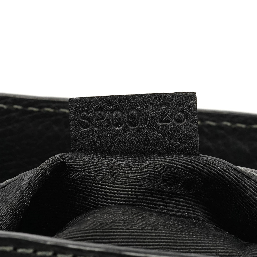 Black Leather Boogie Tote Bag
