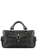 Black Leather Boogie Tote Bag