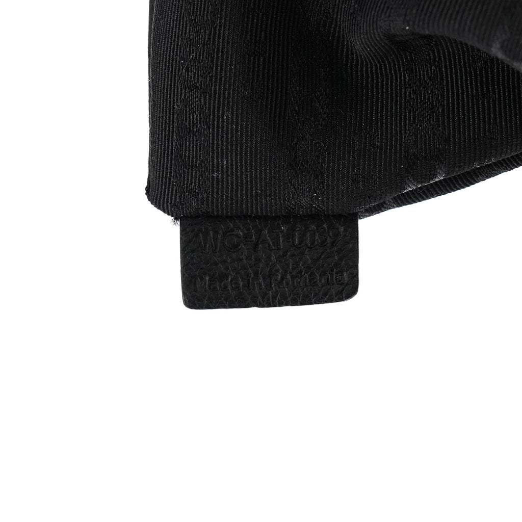 Black Leather Pillow 2-Way Bag