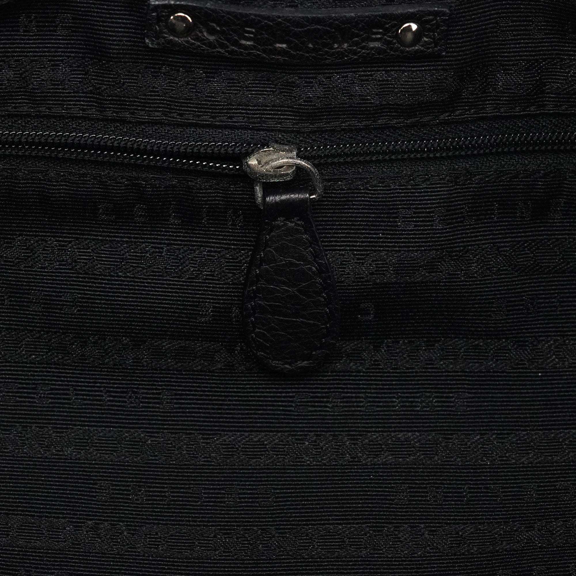 Black Leather Pillow 2-Way Bag