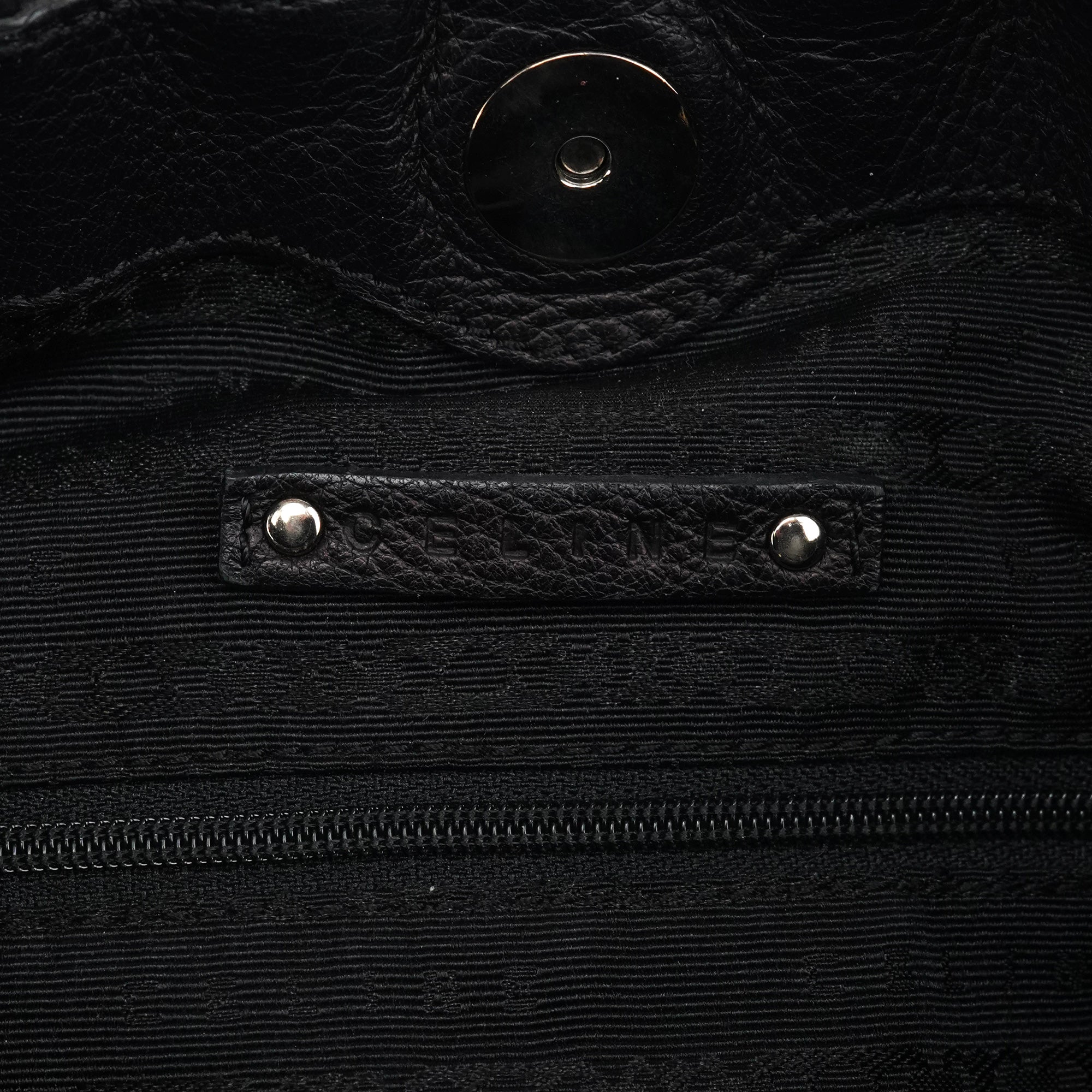 Black Leather Pillow 2-Way Bag