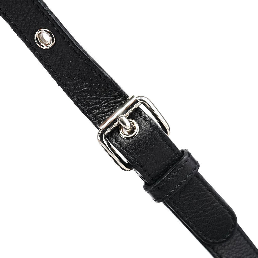 Black Leather Pillow 2-Way Bag