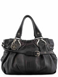 Black Leather Pillow 2-Way Bag