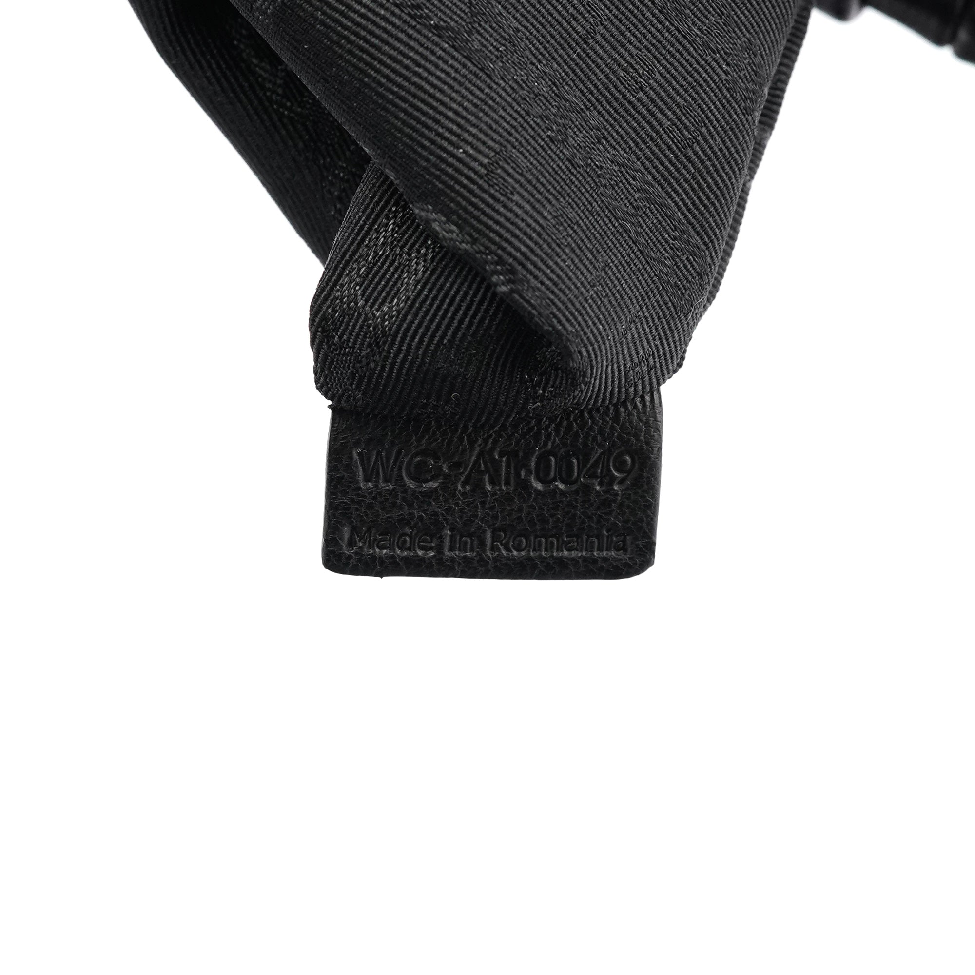 Black Leather Pillow 2-Way Tote Bag