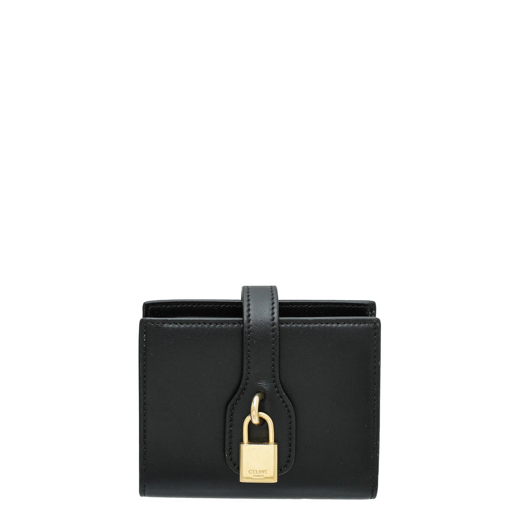 Celine Black Small Strap Wallet