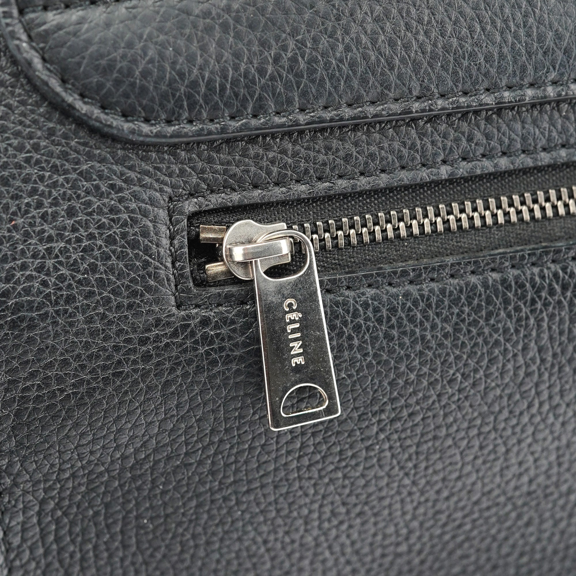 Black Suede Leather Trapeze 2-Way Shoulder Bag