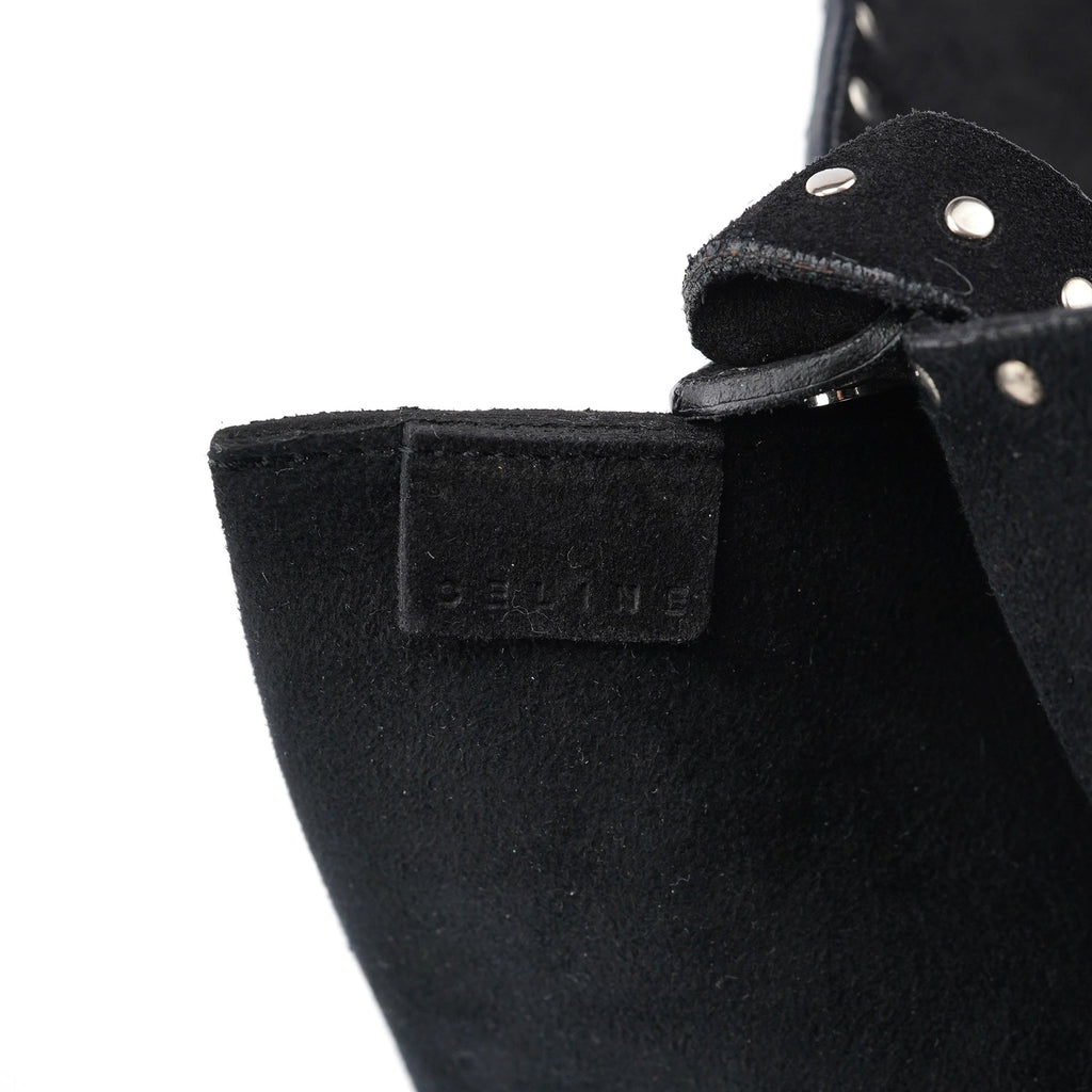Black Suede Macadam Shoulder Bag