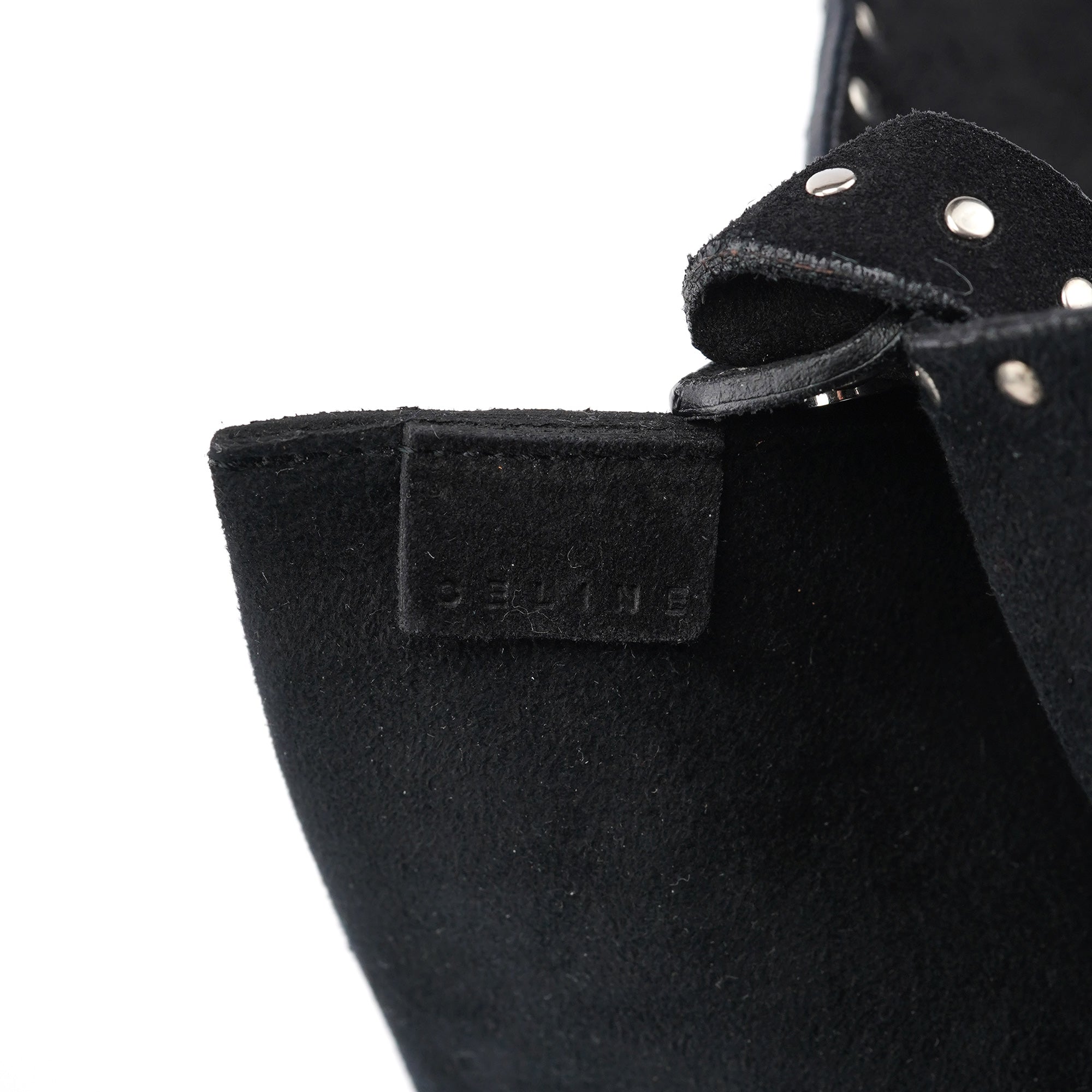 Black Suede Macadam Shoulder Bag