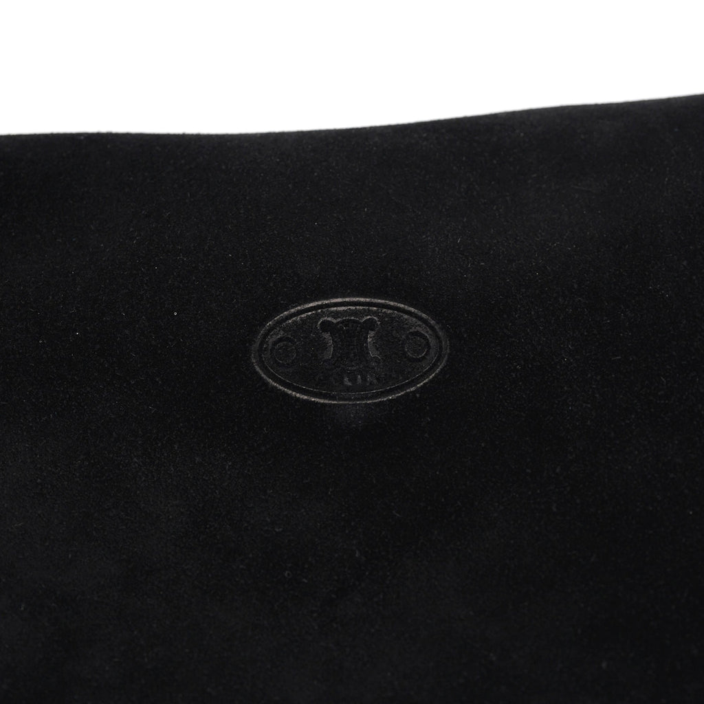 Black Suede Macadam Shoulder Bag