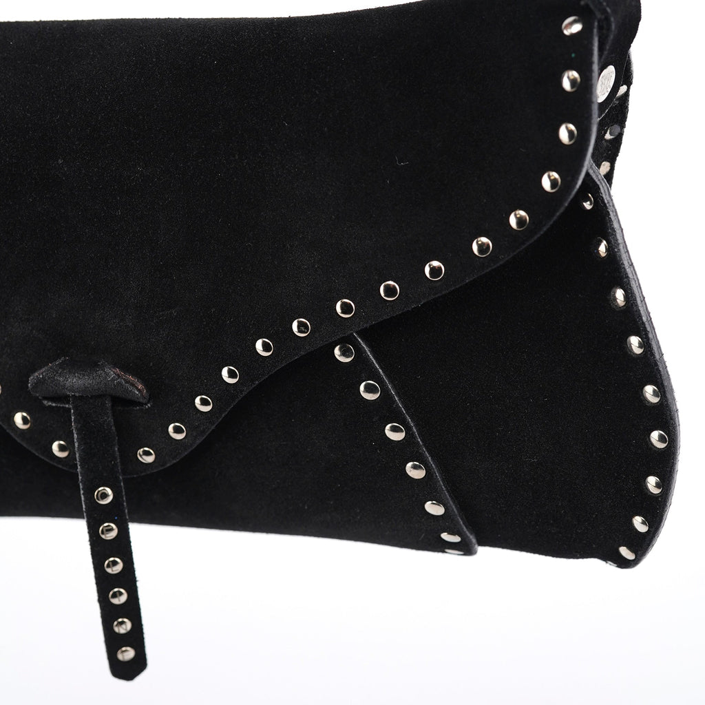 Black Suede Macadam Shoulder Bag