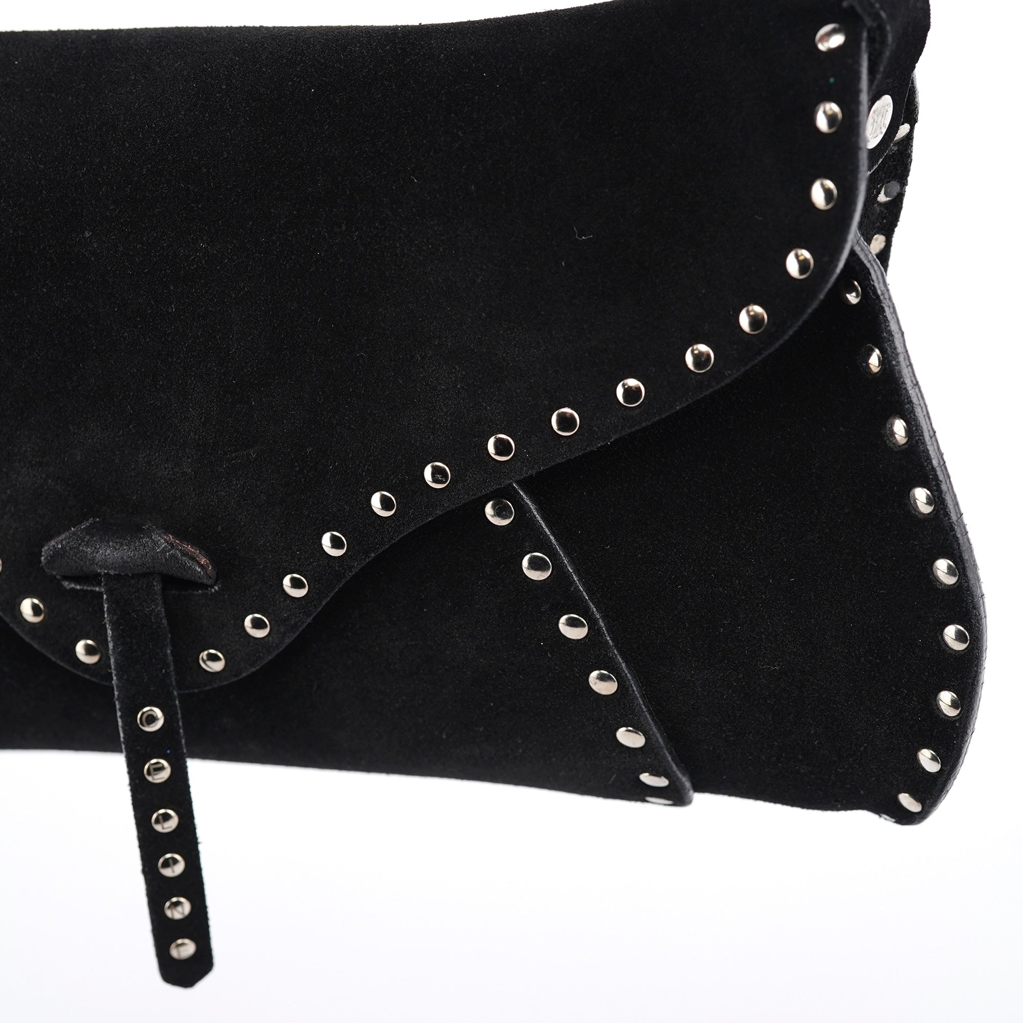 Black Suede Macadam Shoulder Bag