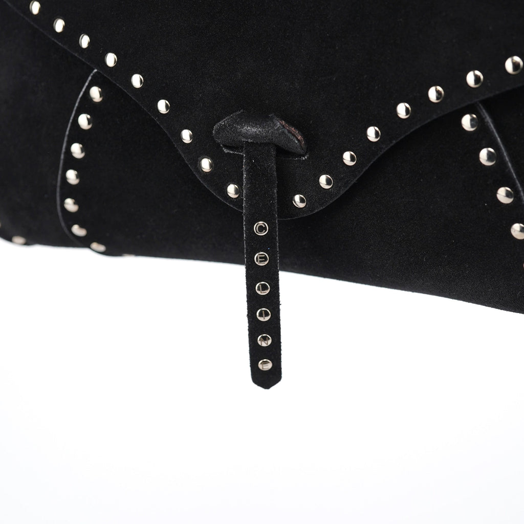 Black Suede Macadam Shoulder Bag