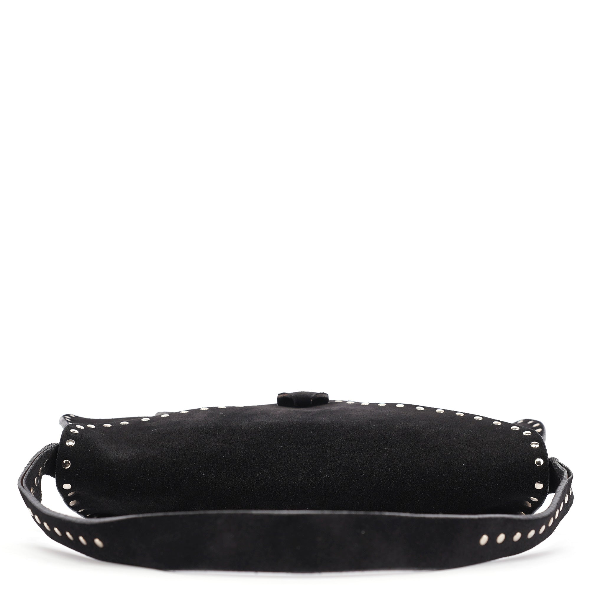 Black Suede Macadam Shoulder Bag