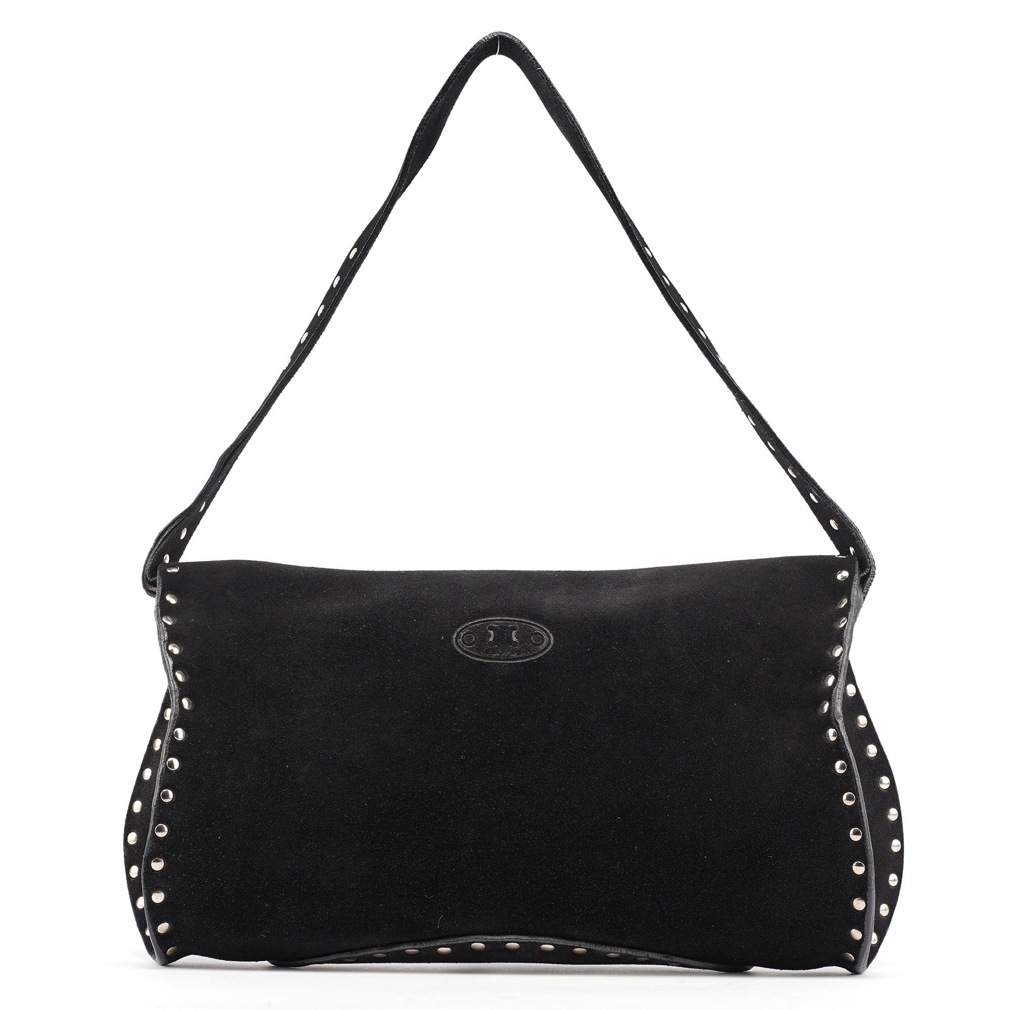 Black Suede Macadam Shoulder Bag