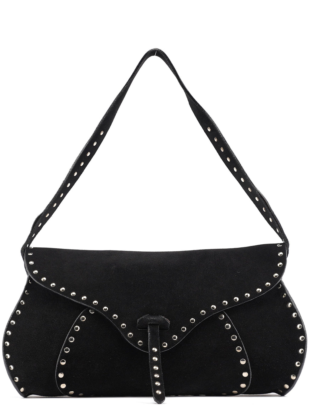Black Suede Macadam Shoulder Bag