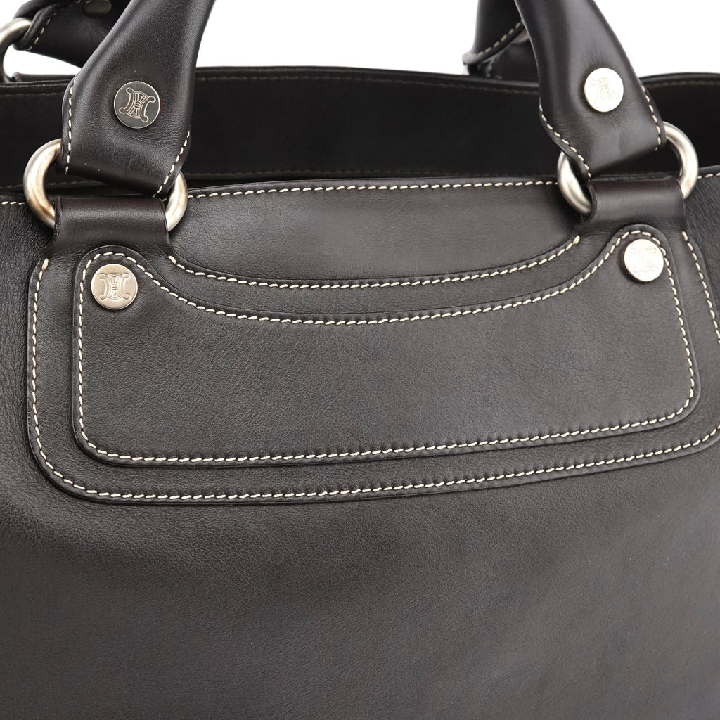 Brown Calfskin Leather Boogie Bag