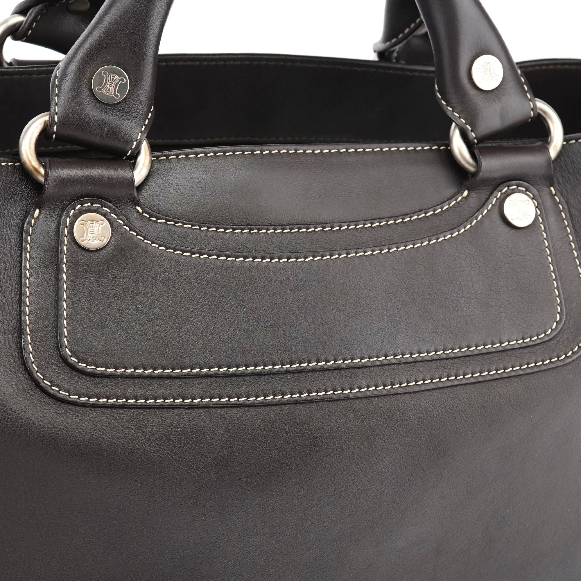 Brown Calfskin Leather Boogie Bag