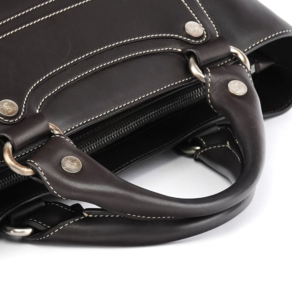Brown Calfskin Leather Boogie Bag