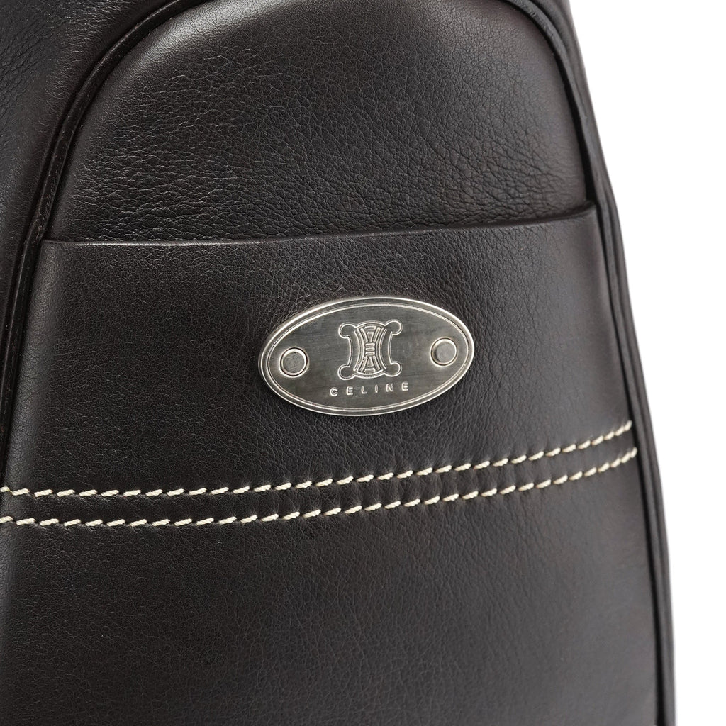 Brown Calfskin Leather Boogie Bag