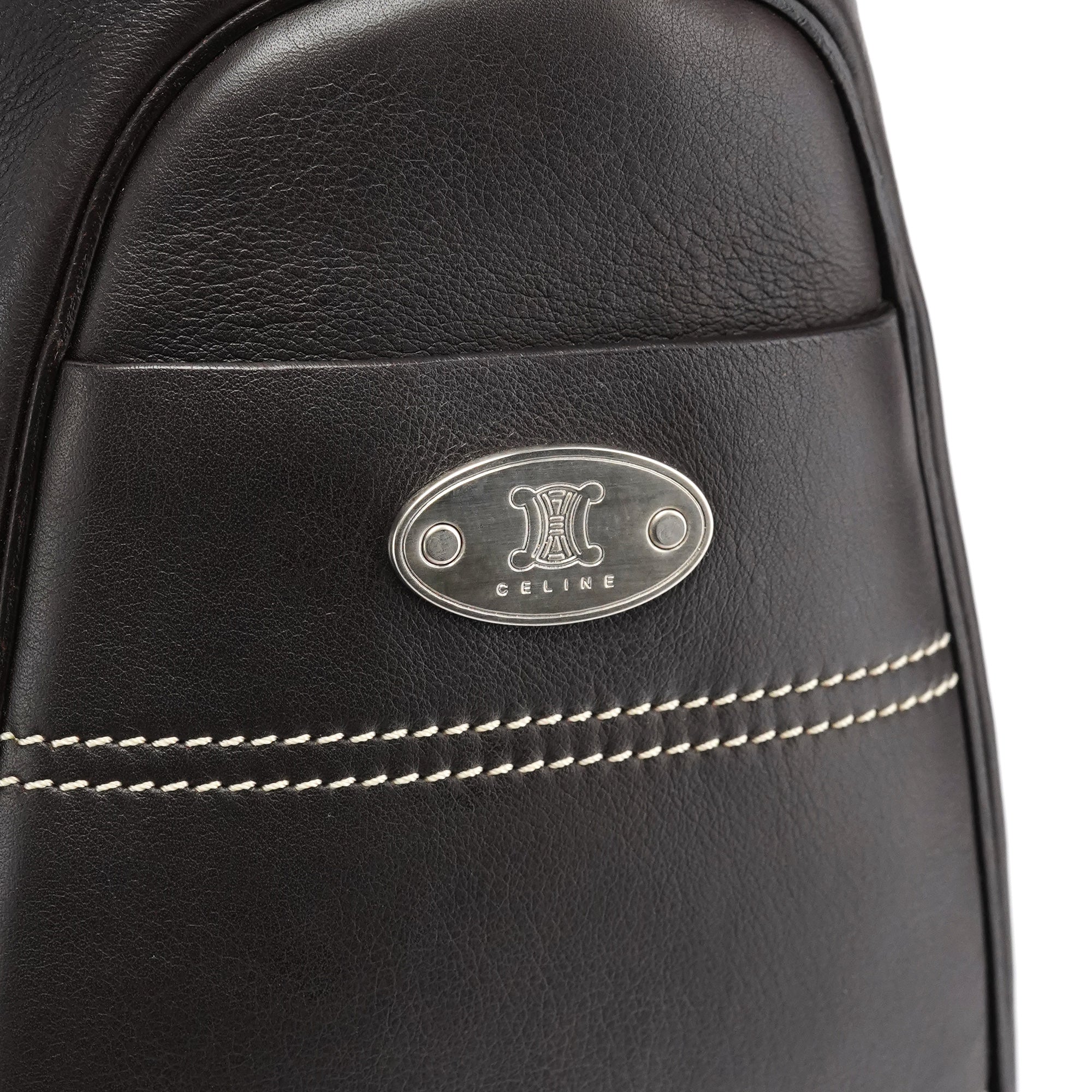 Brown Calfskin Leather Boogie Bag