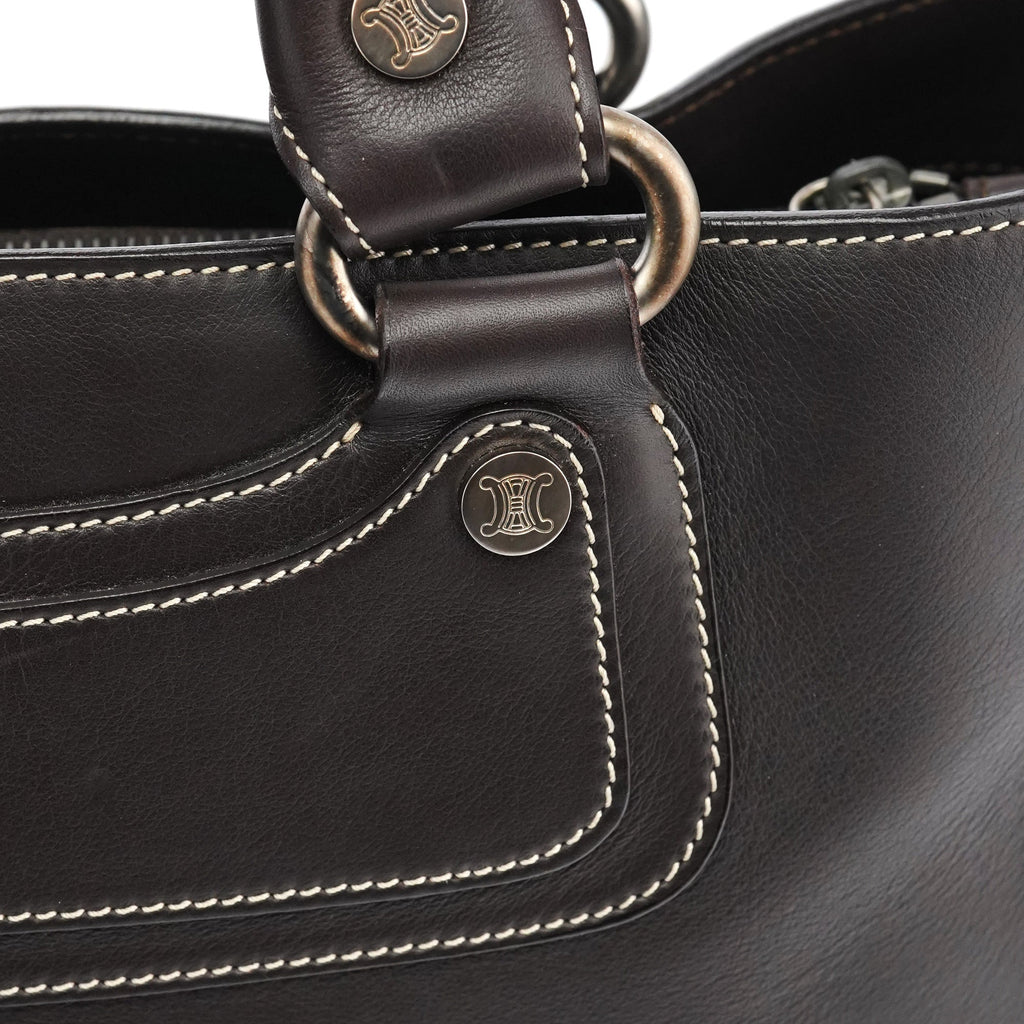 Brown Calfskin Leather Boogie Bag