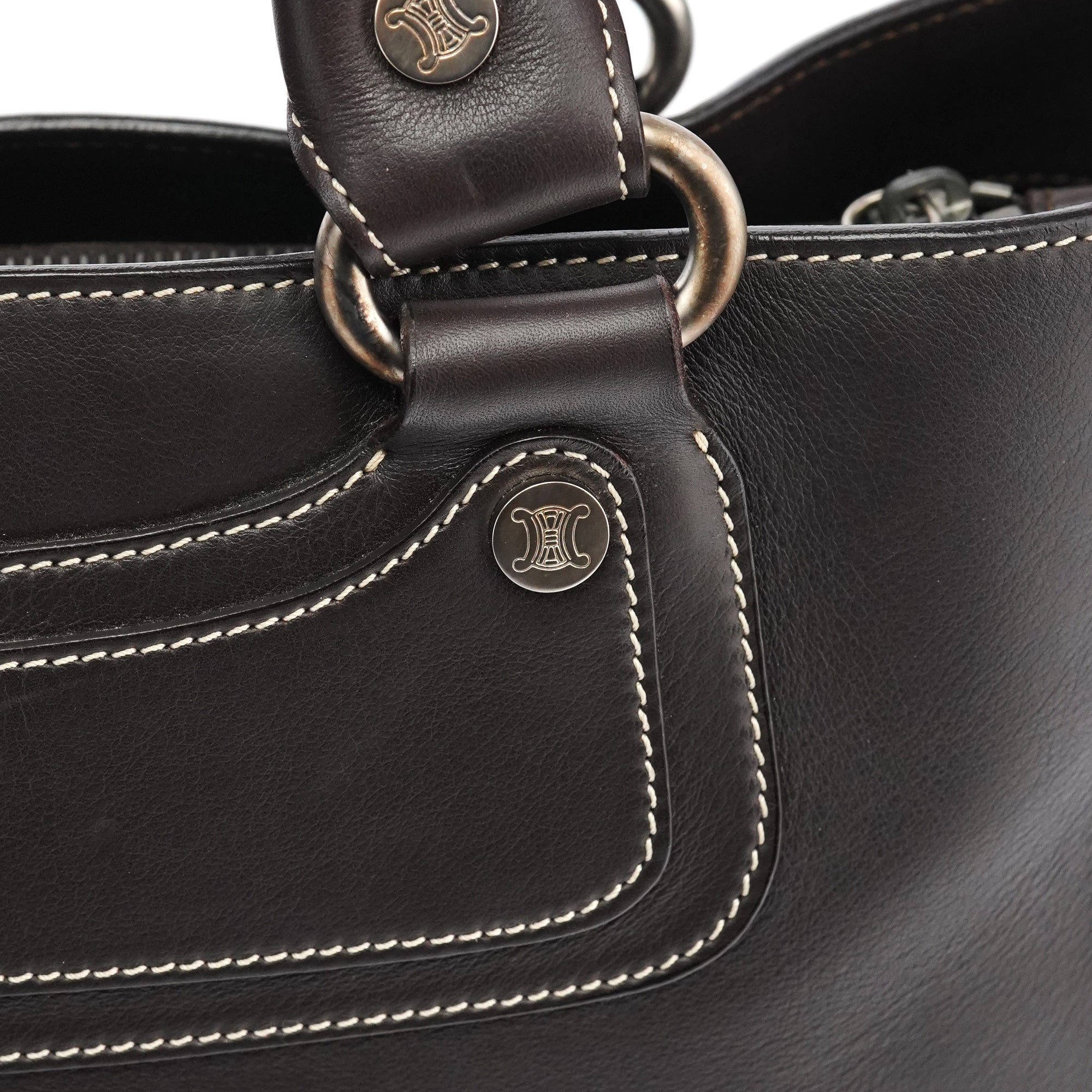 Brown Calfskin Leather Boogie Bag