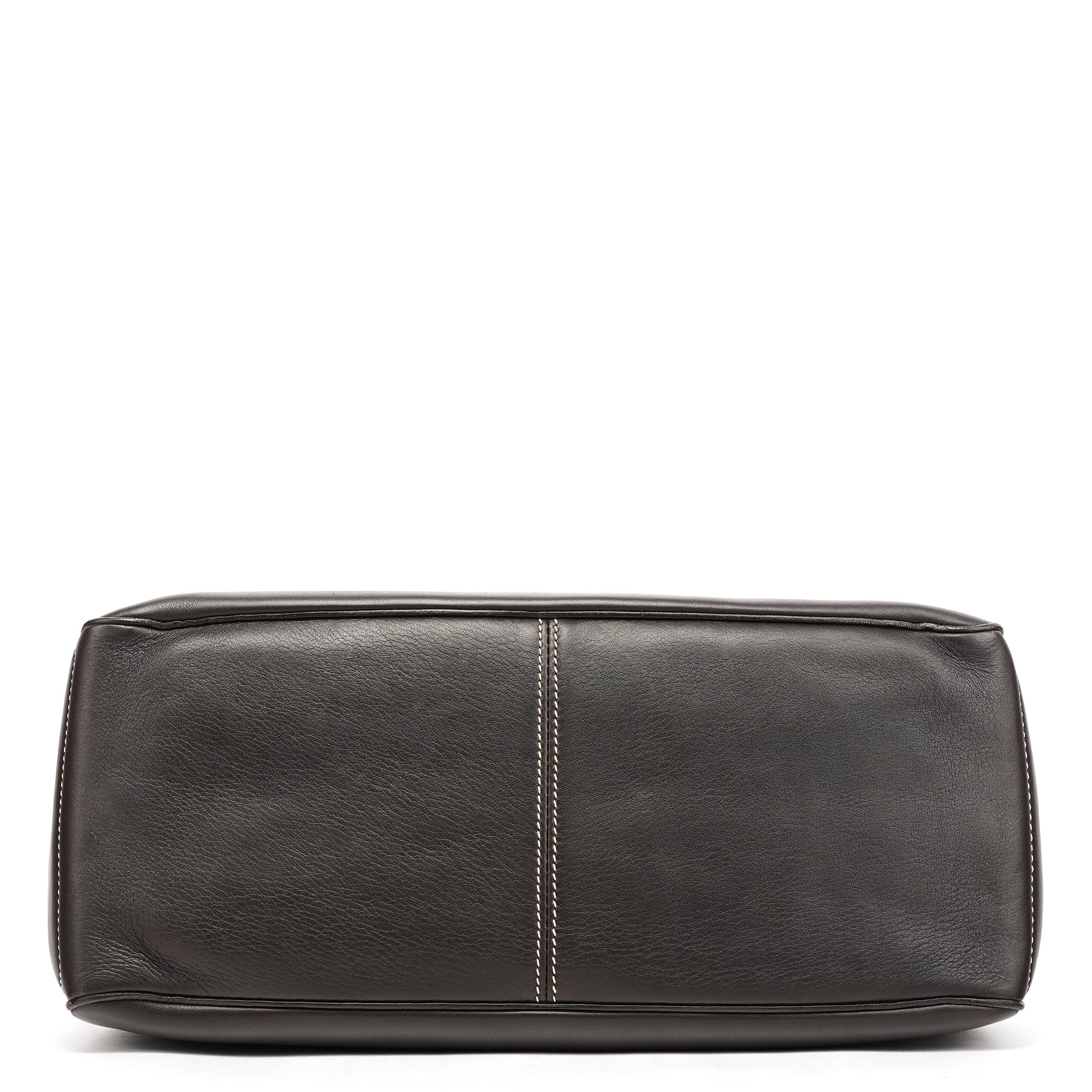 Brown Calfskin Leather Boogie Bag