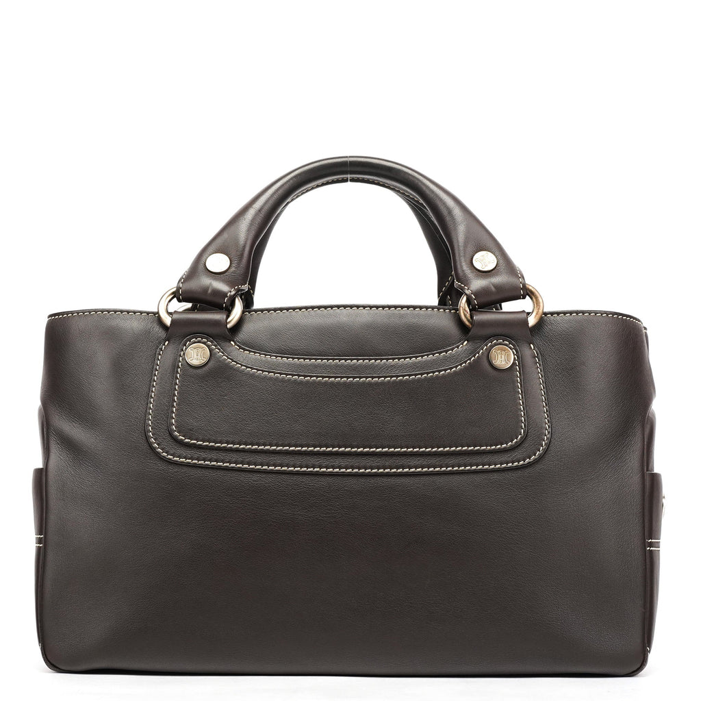 Brown Calfskin Leather Boogie Bag