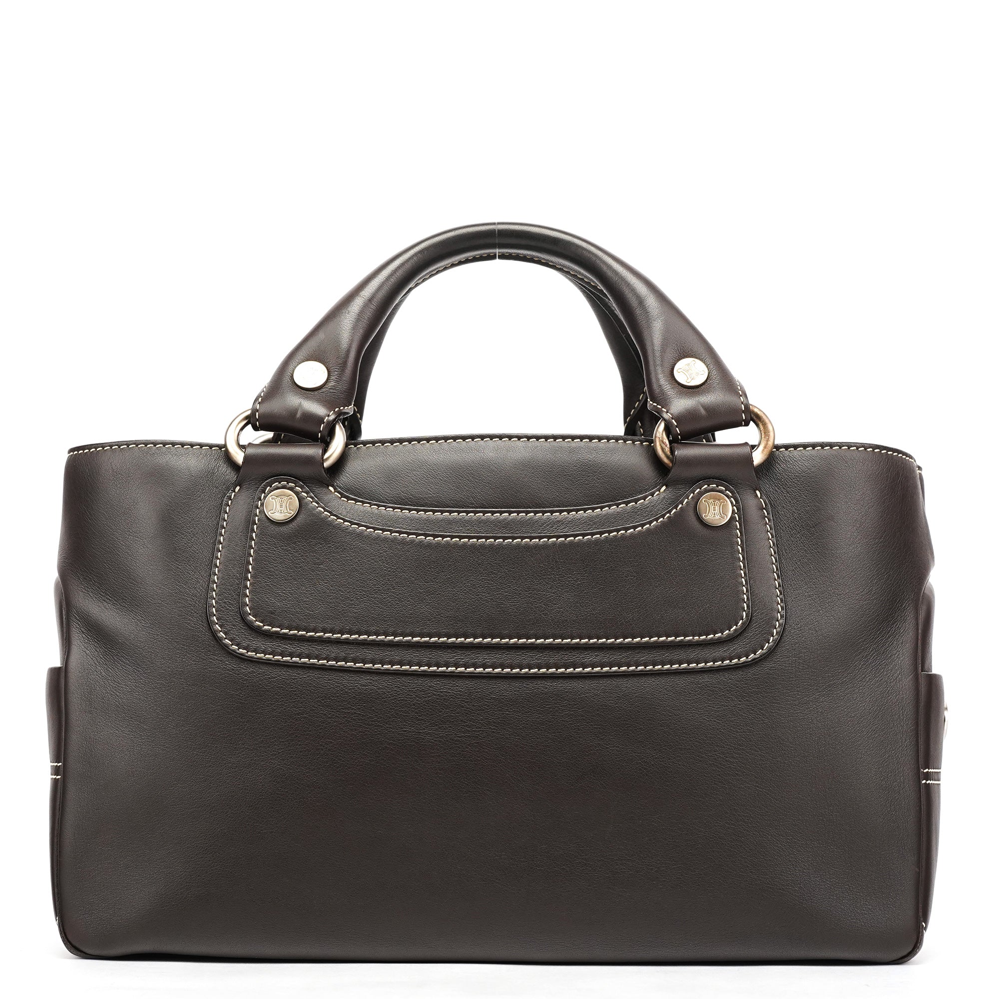Brown Calfskin Leather Boogie Bag