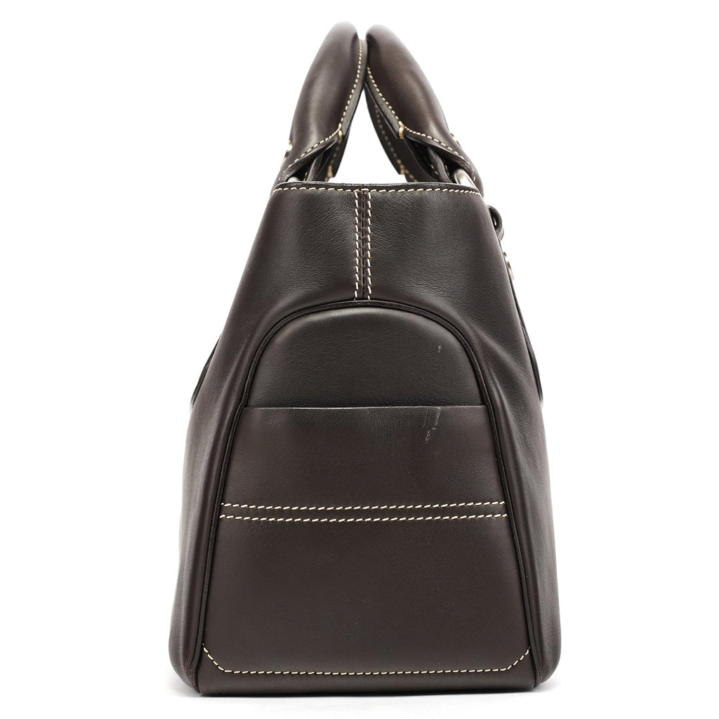 Brown Calfskin Leather Boogie Bag
