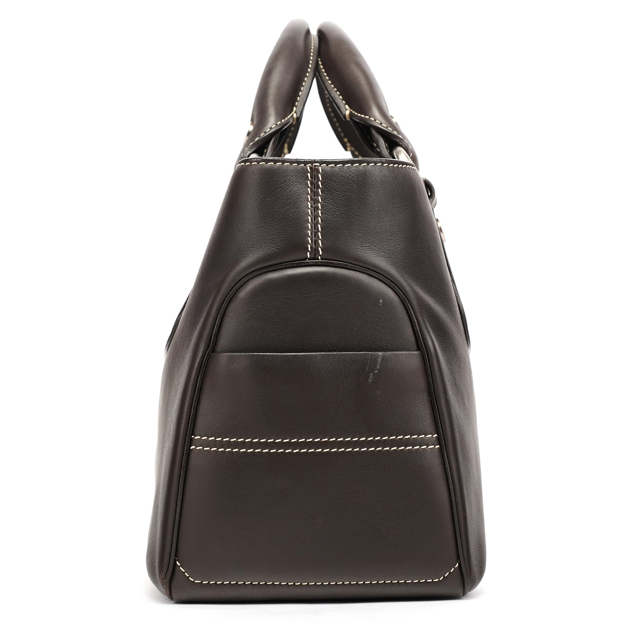 Brown Calfskin Leather Boogie Bag