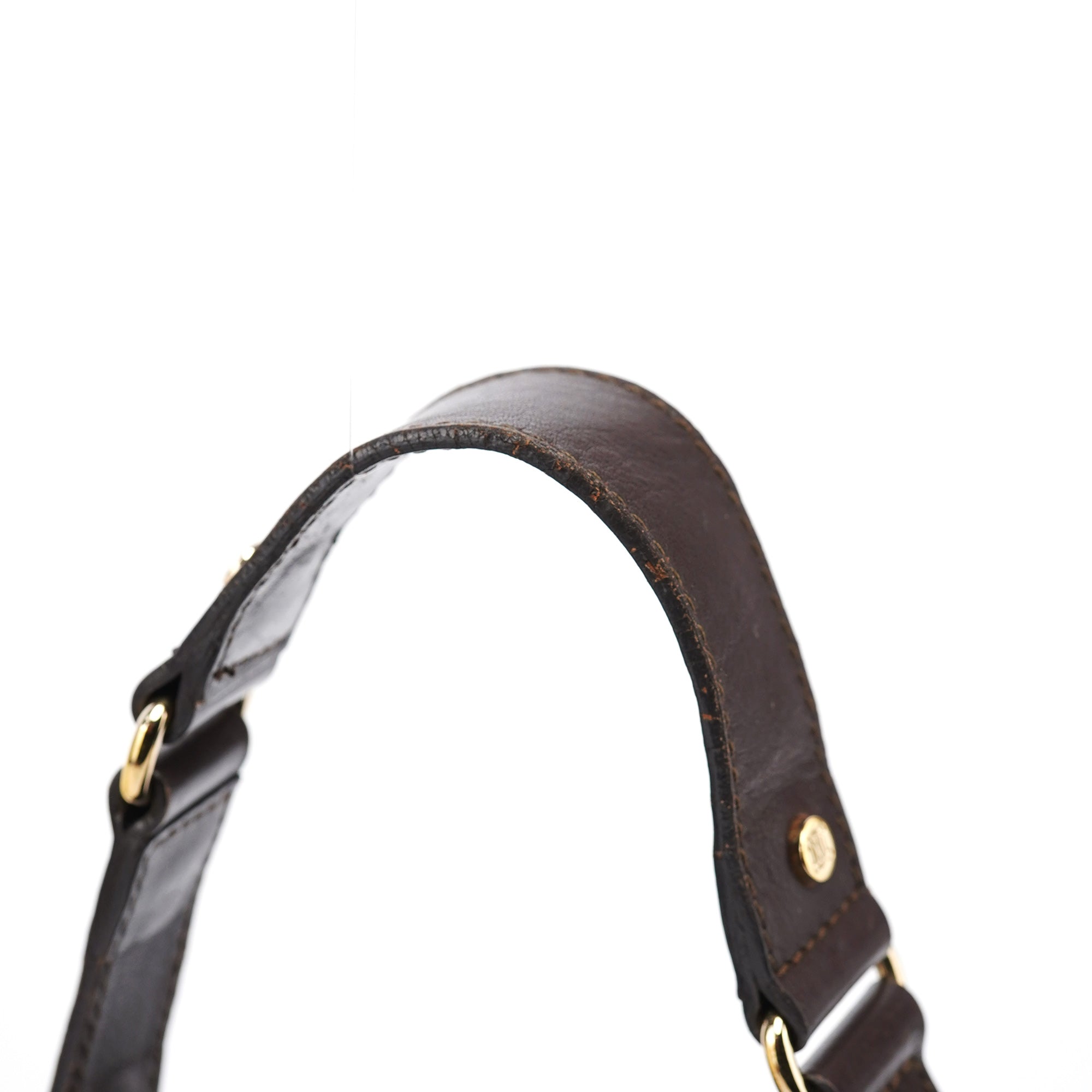 Brown Canvas Leather Shoulder Bag