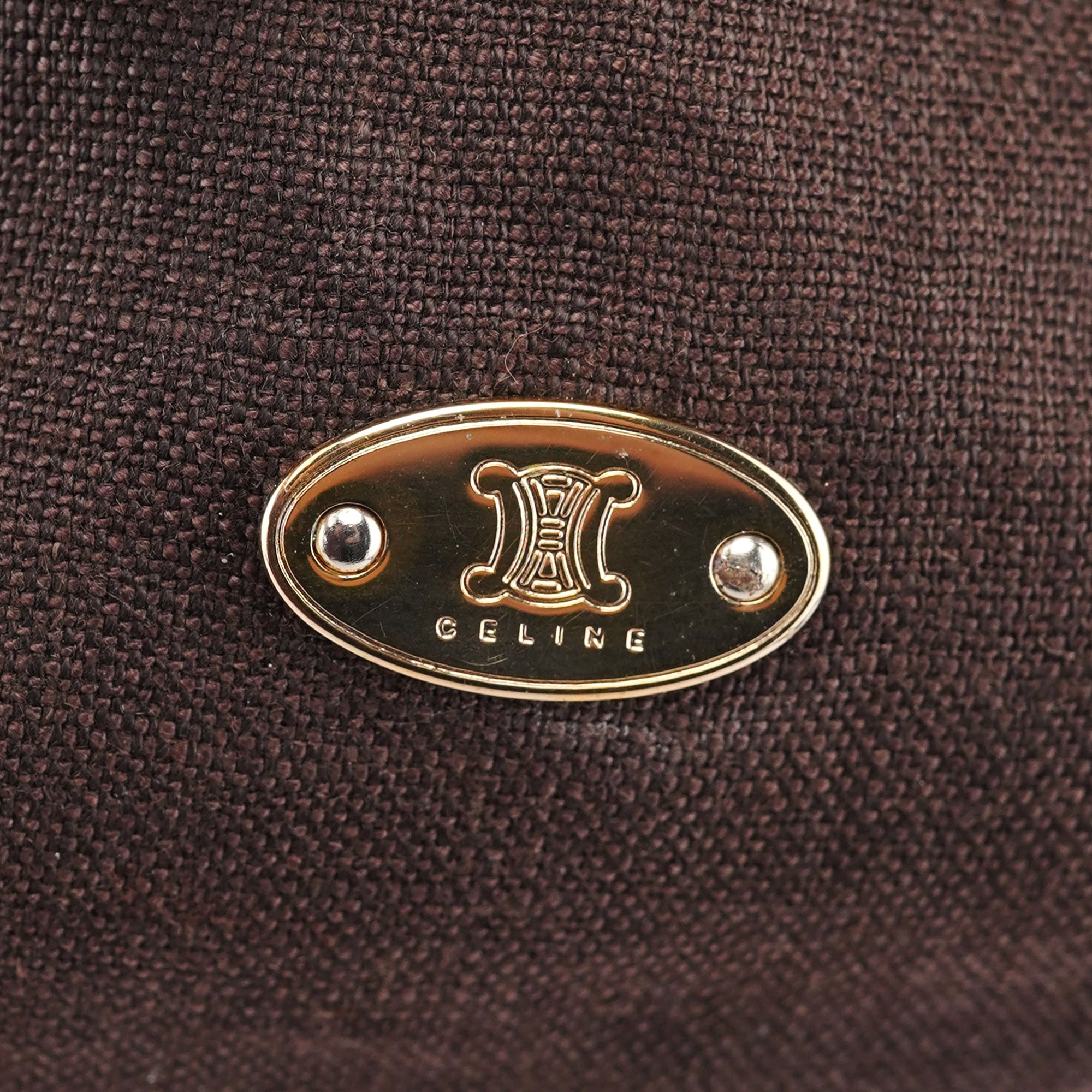 Brown Canvas Leather Tote Bag