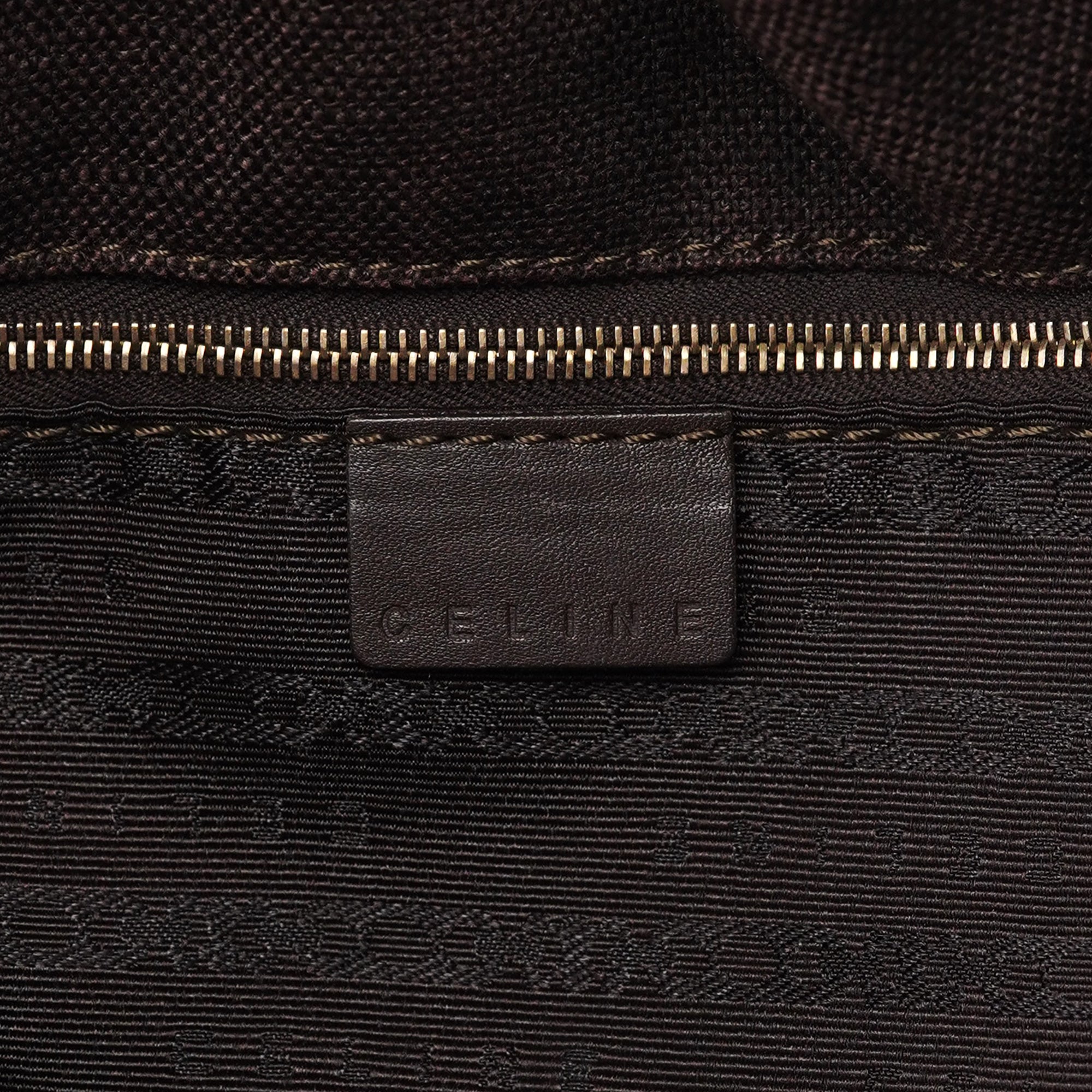 Brown Canvas Leather Tote Bag