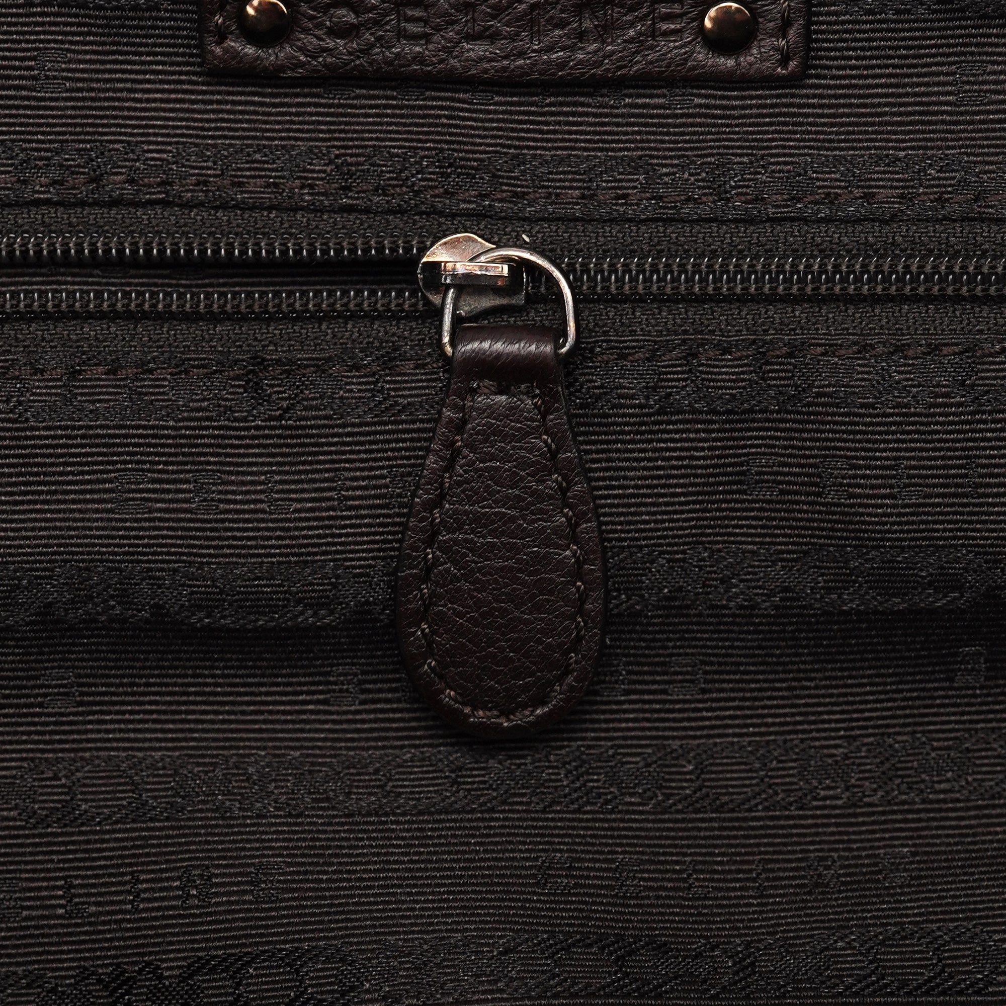 Brown Leather 2-Way Tote Bag
