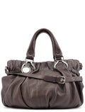 Brown Leather 2-Way Tote Bag