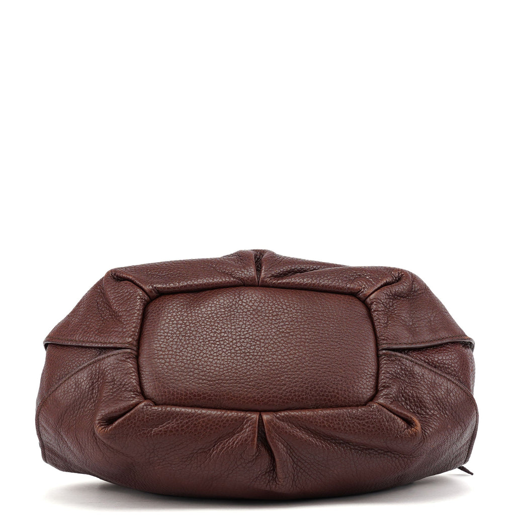 Brown Leather Bittersweet Shoulder Bag