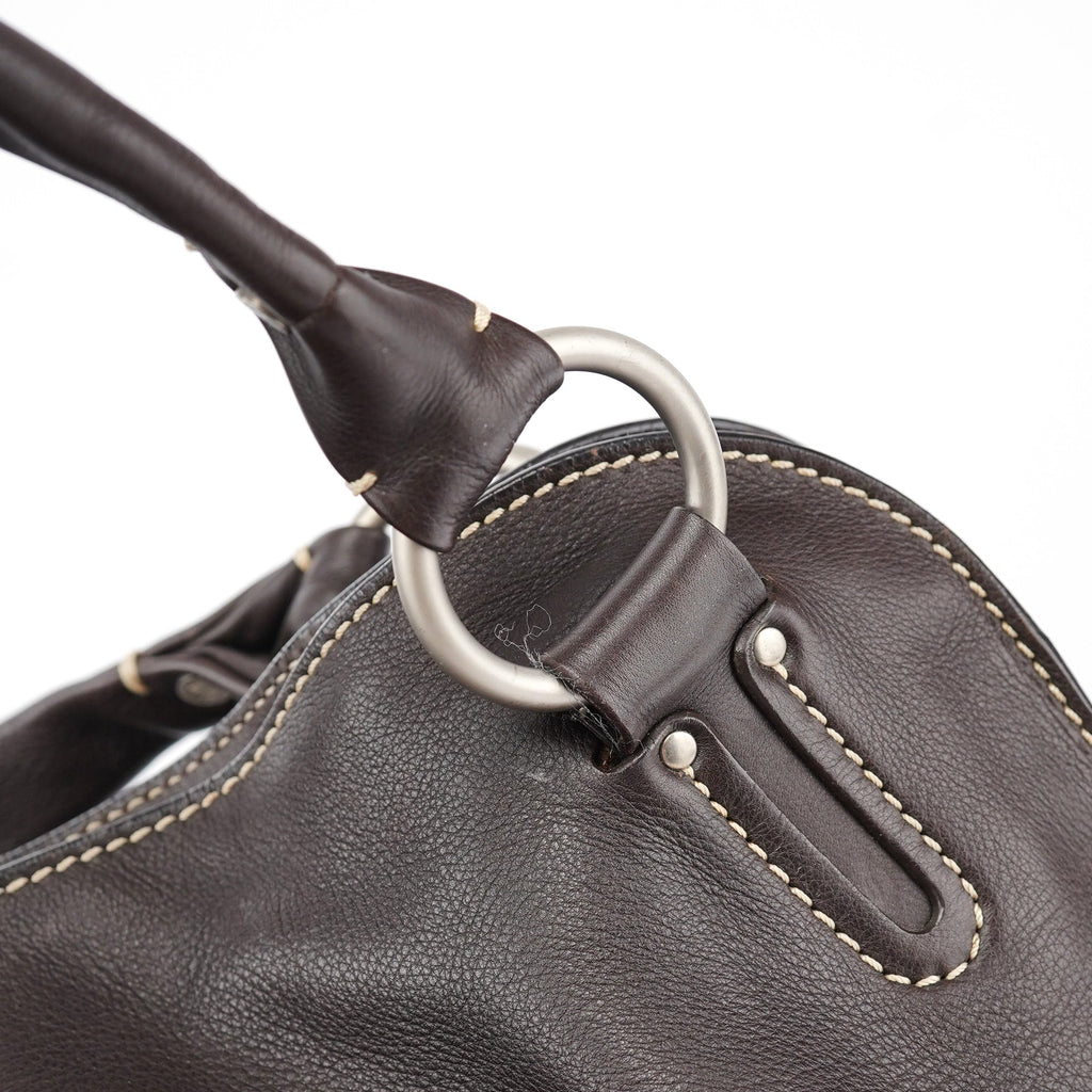 Brown Leather Bittersweet Shoulder Bag