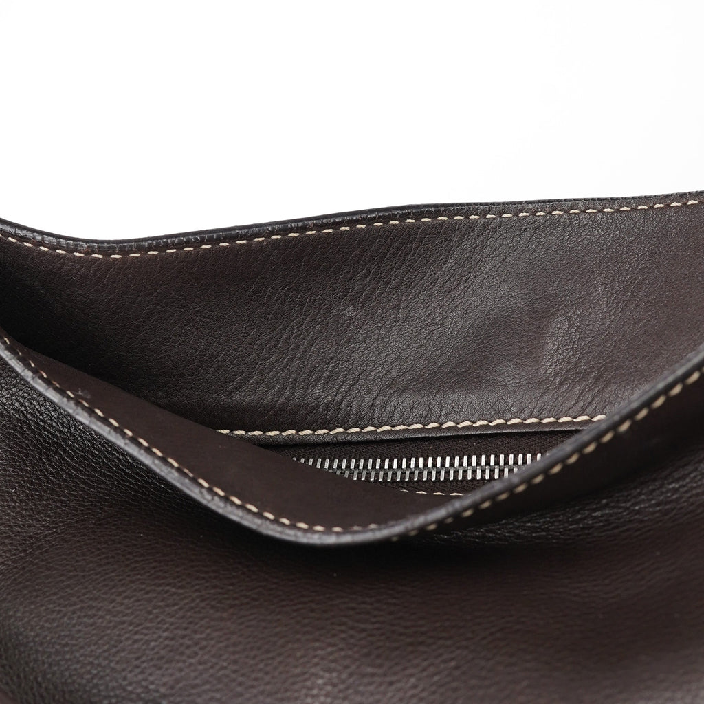 Brown Leather Bittersweet Shoulder Bag