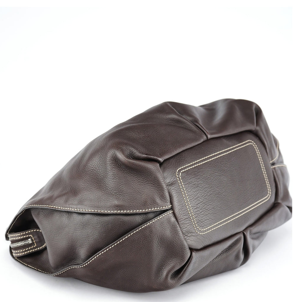 Brown Leather Bittersweet Shoulder Bag
