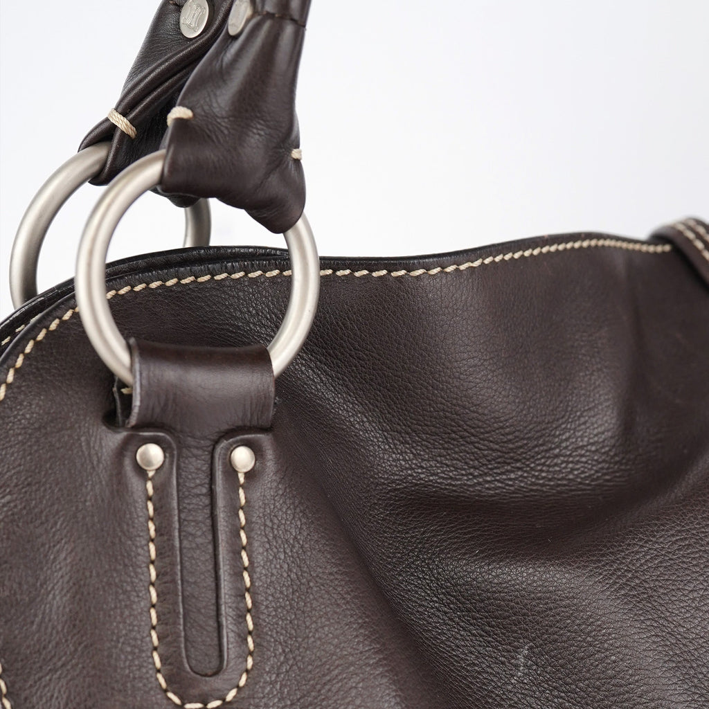 Brown Leather Bittersweet Shoulder Bag