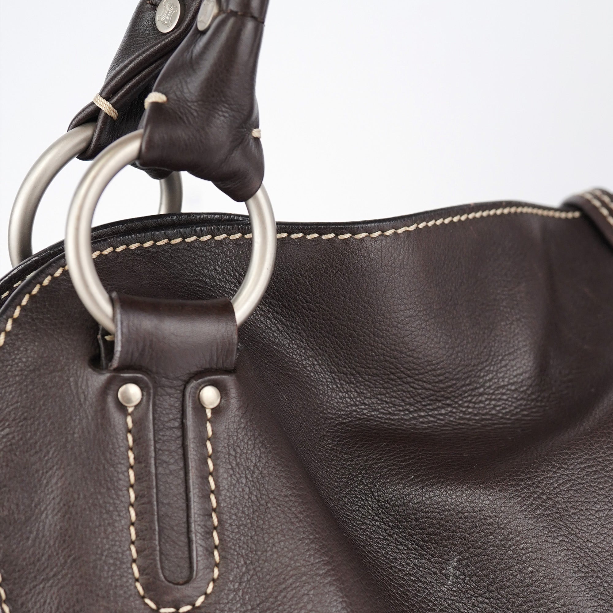 Brown Leather Bittersweet Shoulder Bag