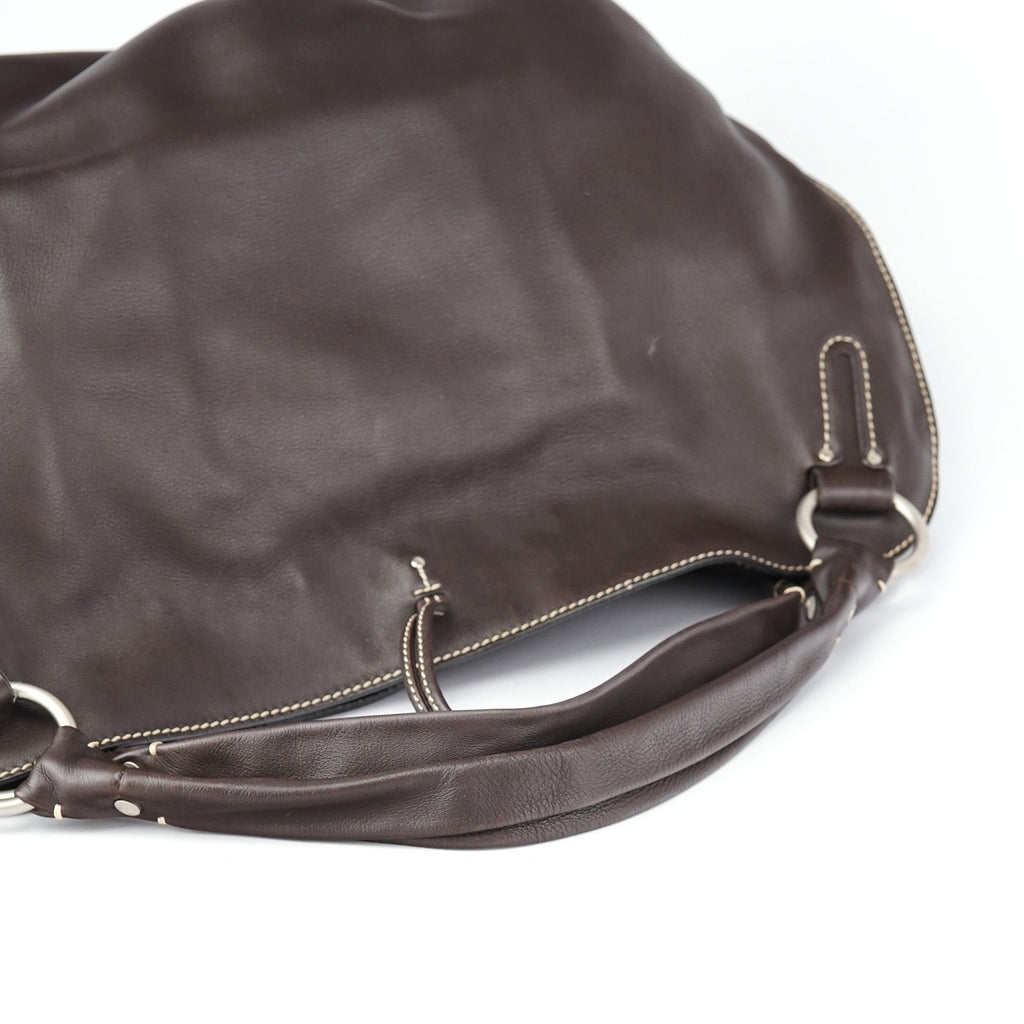 Brown Leather Bittersweet Shoulder Bag