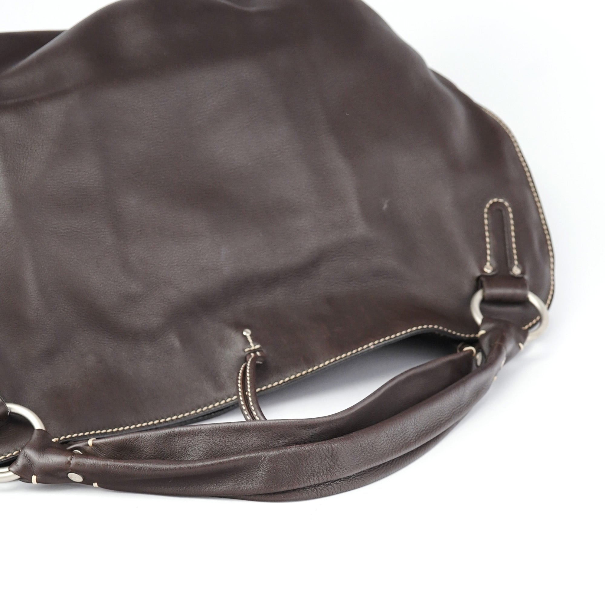 Brown Leather Bittersweet Shoulder Bag
