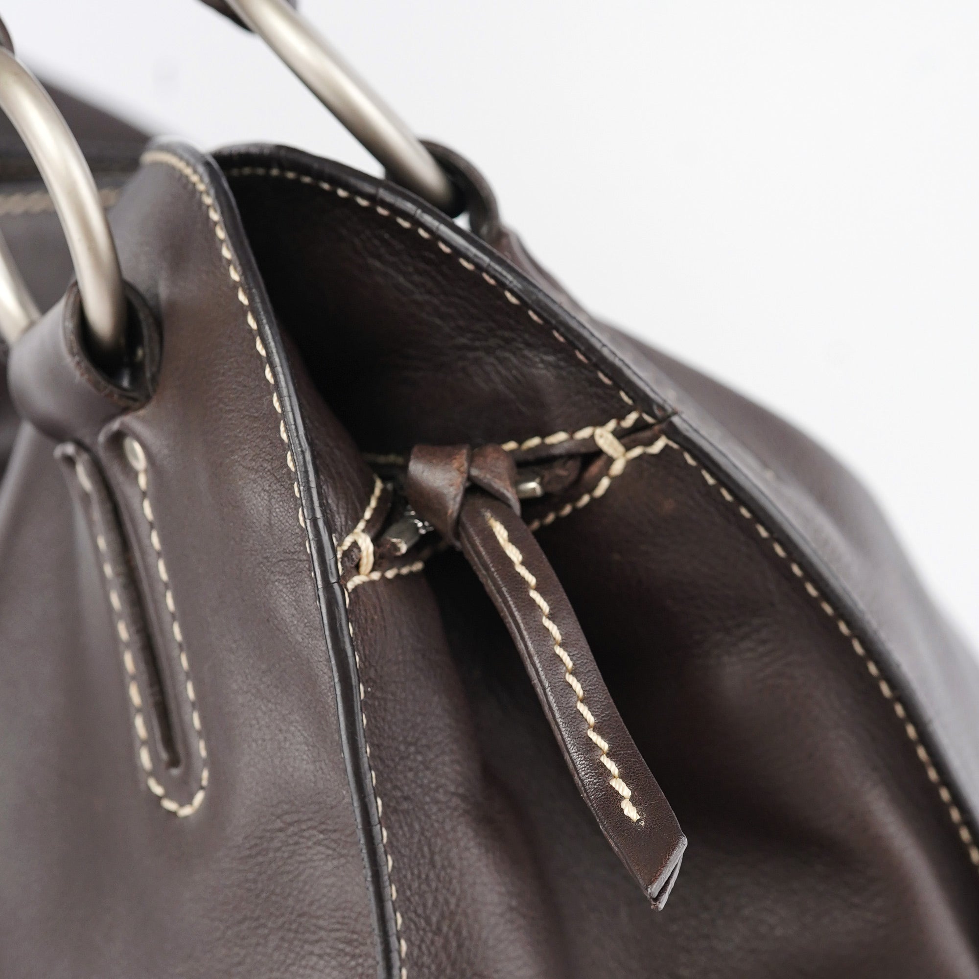 Brown Leather Bittersweet Shoulder Bag